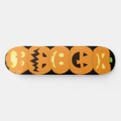 Carved Pumpkin Jack O'Lantern Halloween Skateboard (Horizontaal)