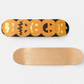 Carved Pumpkin Jack O'Lantern Halloween Skateboard (Horizontaal)