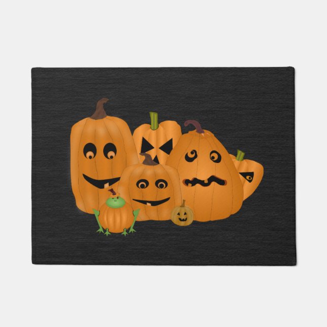 Carved Pumpkins Small Doormat Deurmat (Voorkant)