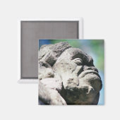 Carved Stone Figuur Ancient Mayan Ruins Copan Magneet (Voorkant / Achterkant)