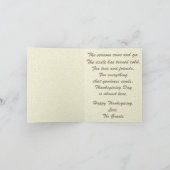 Carved Thanksgiving Turkey - Feestdagen Kaart (Binnen)