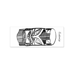 Carved Tiki scculpture Thunder_Cove Rubberstempel