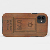 Carved Wood Shalom Case-Mate iPhone Case (Achterkant (horizontaal))