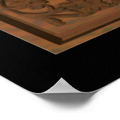 Carved Wood Shalom Poster (Hoek)