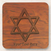 Carved Wood Star van David Bier Onderzetter (Voorkant)