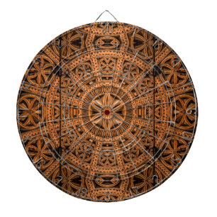 Carved Wood Symmetry Dartbord