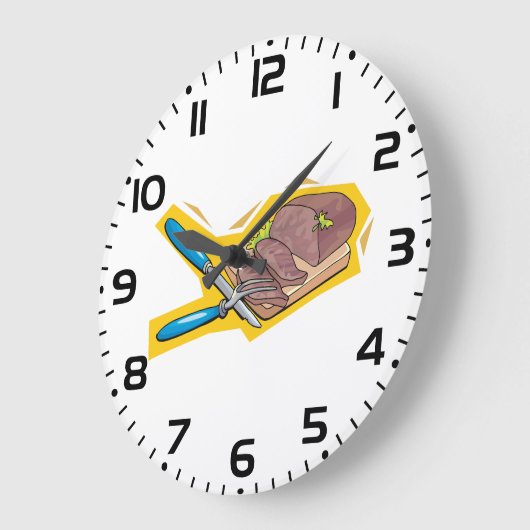 Carving Roast Beef with Fork and Knife Grote Klok (Hoek)