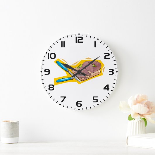 Carving Roast Beef with Fork and Knife Grote Klok