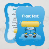 Carwash Cartoon Kaart (Voorkant / Achterkant)