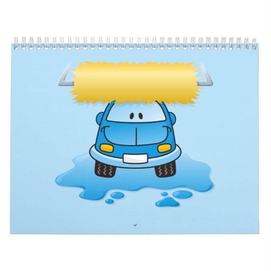 Carwash cartoon kalender (Hoes)