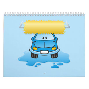 Carwash cartoon kalender