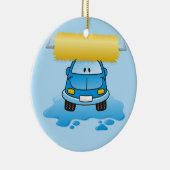 Carwash cartoon keramisch ornament (Rechts)