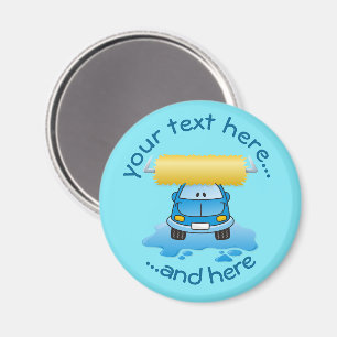Carwash cartoon magnet magneet
