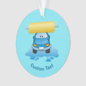 Carwash cartoon ornament (voorkant)