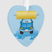Carwash cartoon ornament (voorkant)