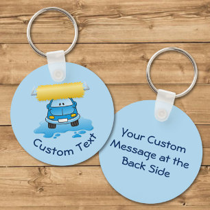 Carwash Cartoon Sleutelhanger