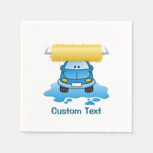 Carwash cartoons servetten