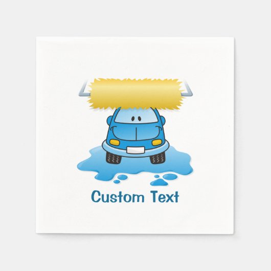 Carwash cartoons servetten (Voorkant)