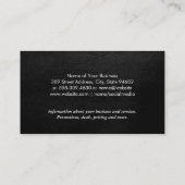 Carwash Logo | Visitekaartje lederen monogram (Achterkant)