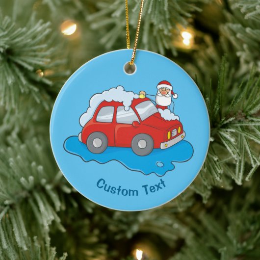 Carwash Santa Ornament (Boom)