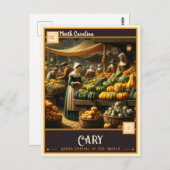 Cary, North Carolina |  Briefkaart (Voorkant / Achterkant)