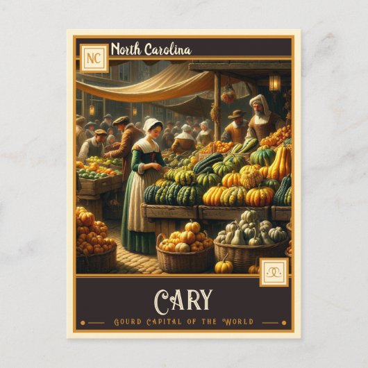 Cary, North Carolina |  Briefkaart (Voorkant)