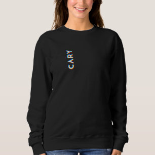 Cary North Carolina CMYK Glitch Type Trui