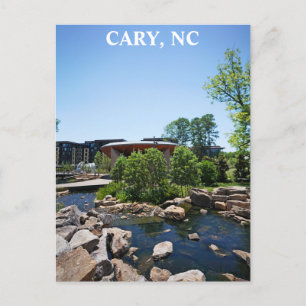 Cary North Carolina Downtown Park Reizen Briefkaart