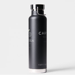 Cary Yoga Collective - Sleek Black Travel Mug Insu Waterfles