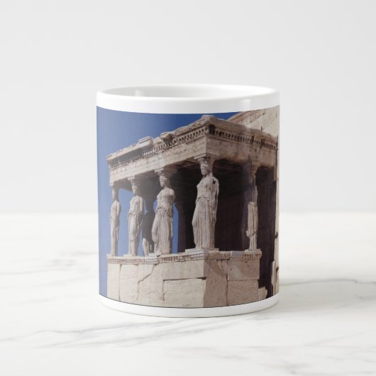 Caryatids Extra Grote Beker (Voorkant)