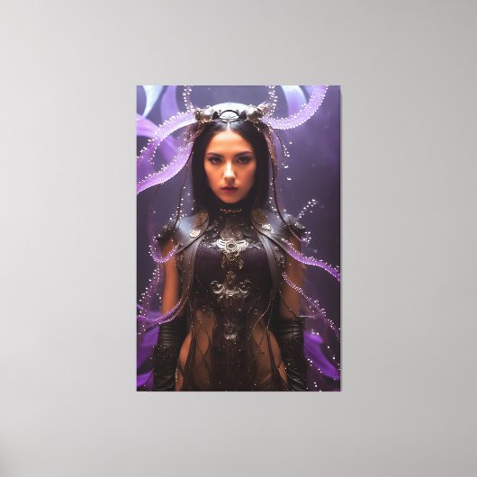 Carybdea Brevipedalia 062 Canvas Afdruk (Voorkant)