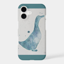 Cas de téléphone de peinture d'aquarelle de canard