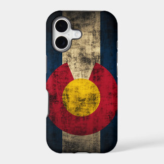 Cas grunge de l'iPhone 5 de drapeau du Colorado à