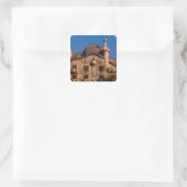 Casa Batilo, Gaudi Architecture, Barcelona, Vierkante Sticker (Tas)