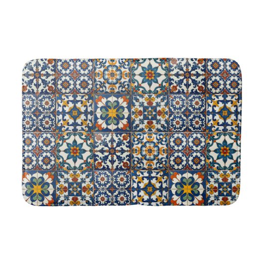 Casa Colorida Azulejo  Badmat (Voorkant)