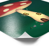 casa de fada em formato de cogumelo foto afdruk (Hoek)