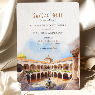 Casa de Pilatos Sevilla Spanje Save the Date Kaart