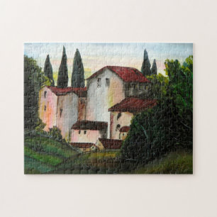 Casa de Pueblo Dibujo Tuscany, italië Legpuzzel
