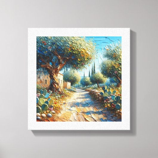 Casa di Campagnia Siciliana 3 van 3 Canvas Afdruk (Voorkant)