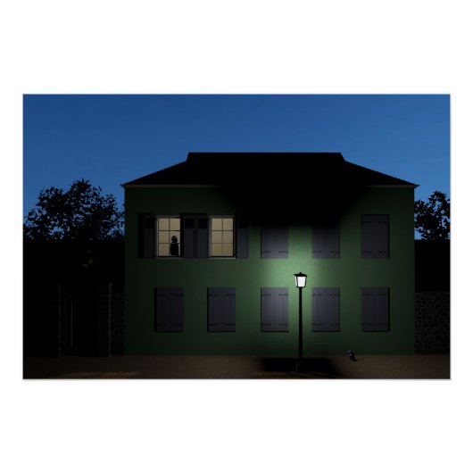 Casa en el campo perfect poster (Voorkant)