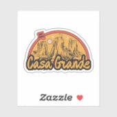 Casa Grande, Arizona Sticker (Vel)
