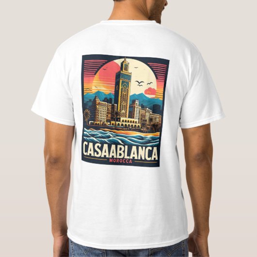 Casablanca Cityscape T-shirt (Achterkant)