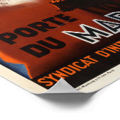 Casablanca Maroc Vintage French Travel Poster (Coin)