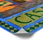 Casablanca Maroc Vintage French Travel Poster (Coin)