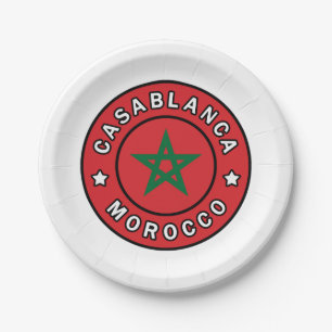 Casablanca Marokko Papieren Bordje