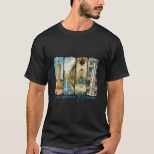 Casablanca Marokko Reizen Trip Borstelstreek Souv T-shirt