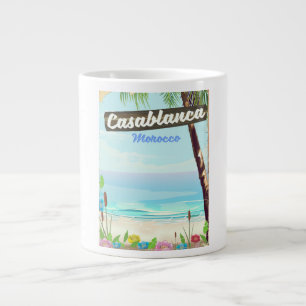 Casablanca Marokko, romantische vintage poster Grote Koffiekop