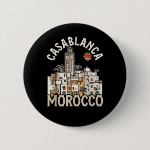 Casablanca Marokko Ronde Button 5,7 Cm