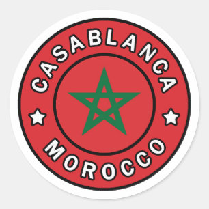 Casablanca Marokko Ronde Sticker