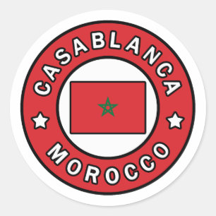 Casablanca Marokko Ronde Sticker